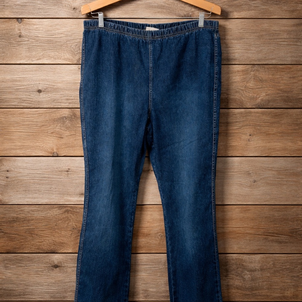 Essentials by Maggie  22W/24W Elastic Waist Cotton Spandex  Jeans